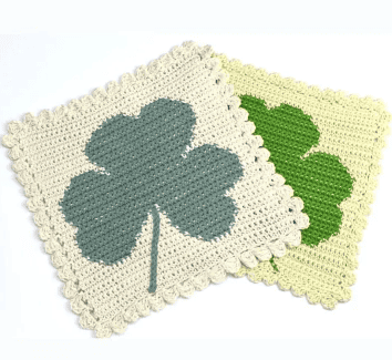 Shamrock Wash Cloth by Zamiguz
