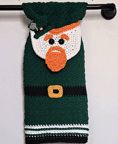 Leprechaun Hand Towel by A Crocheted Simplicity