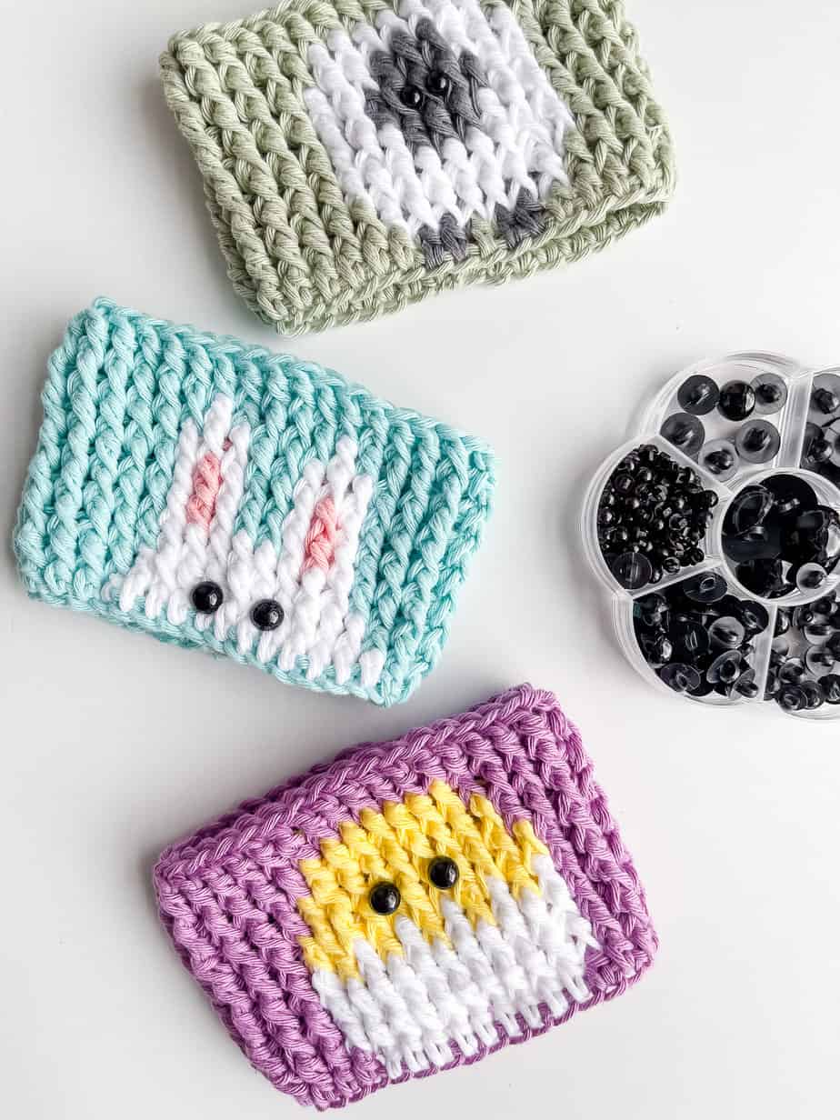 Spring Easter crochet cup cozy pattern set