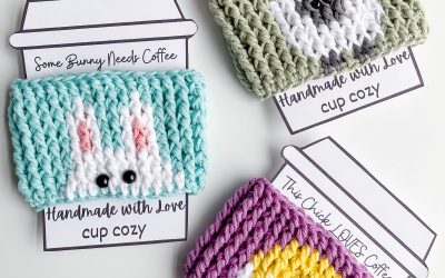 Easter Crochet Cup Cozy set of free patterns