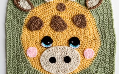 Crochet Giraffe Pattern | Wildlife Animal Square CAL Part 4