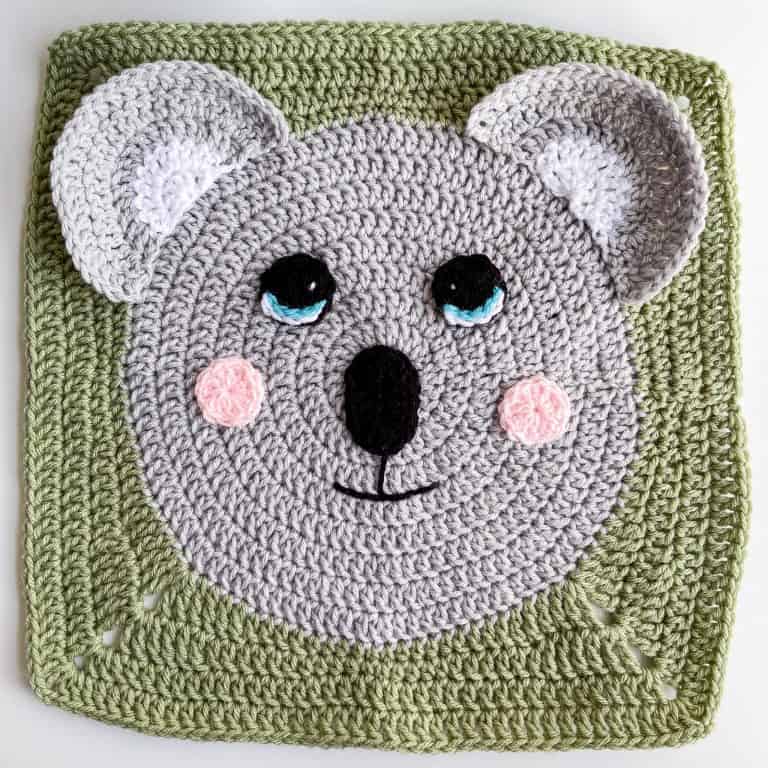 Koala Crochet Square free crochet pattern