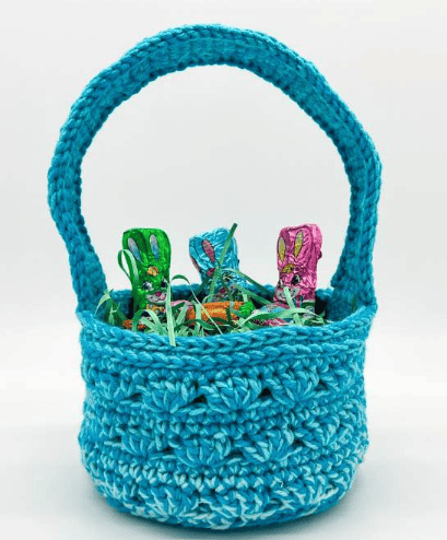 Sweet Stripes Easter Basket by Green Fox Farm Designs
