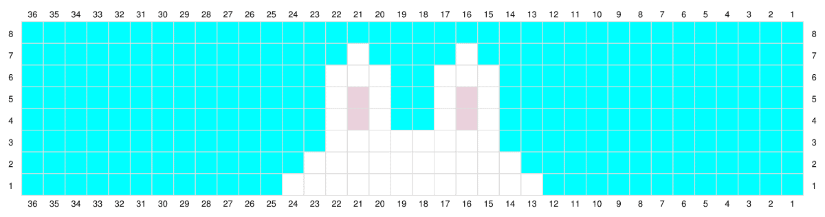 Bunny mini crochet basket graph