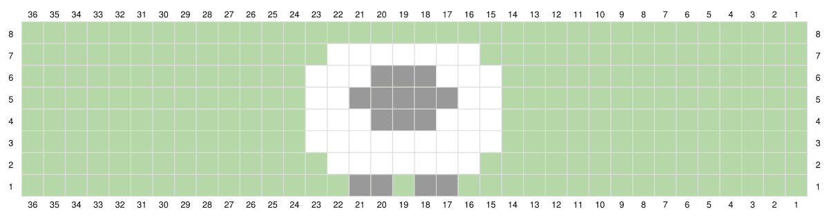 Lamb crochet basket graph