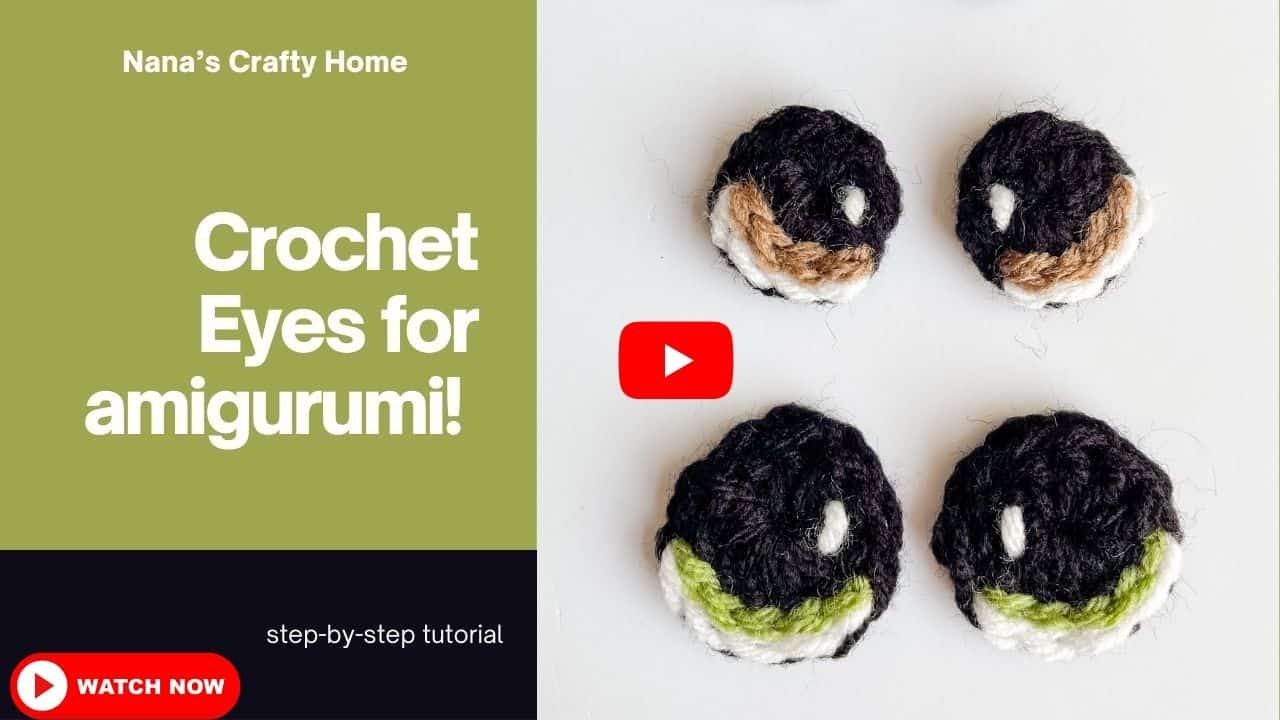 Crochet eyes tutorial