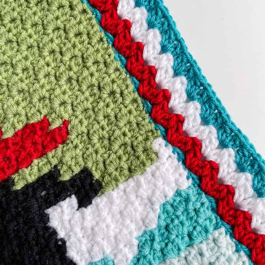 Skating Penguins c2c blanket border