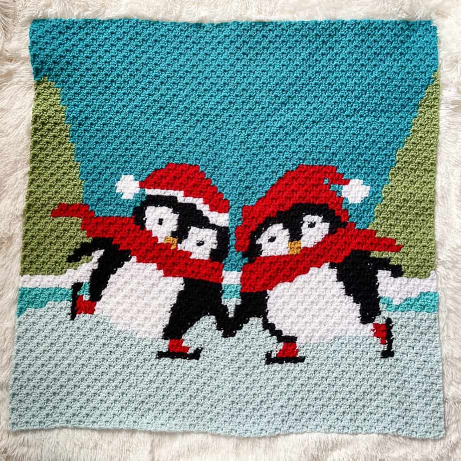 crochet penguin blanket pattern