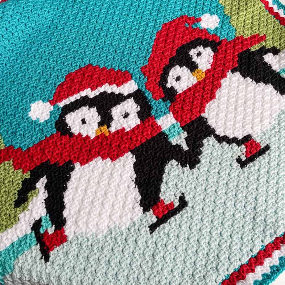 crochet penguin blanket pattern