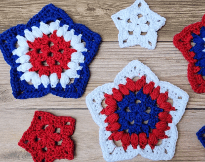 Patriotic Crochet Coasters by Celtic Knot Crochet