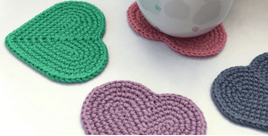 Heart Coaster by Hooked on Patterns