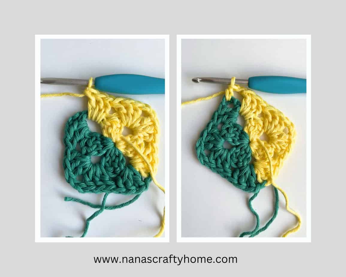 Two Color Granny Square tutorial
