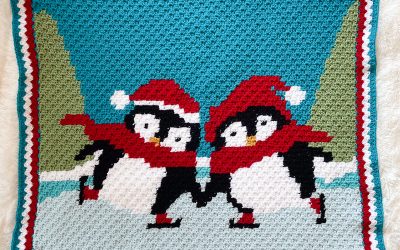 Crochet Penguin Blanket free c2c crochet pattern