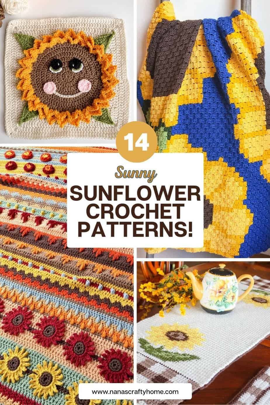 Sunflower free crochet patterns