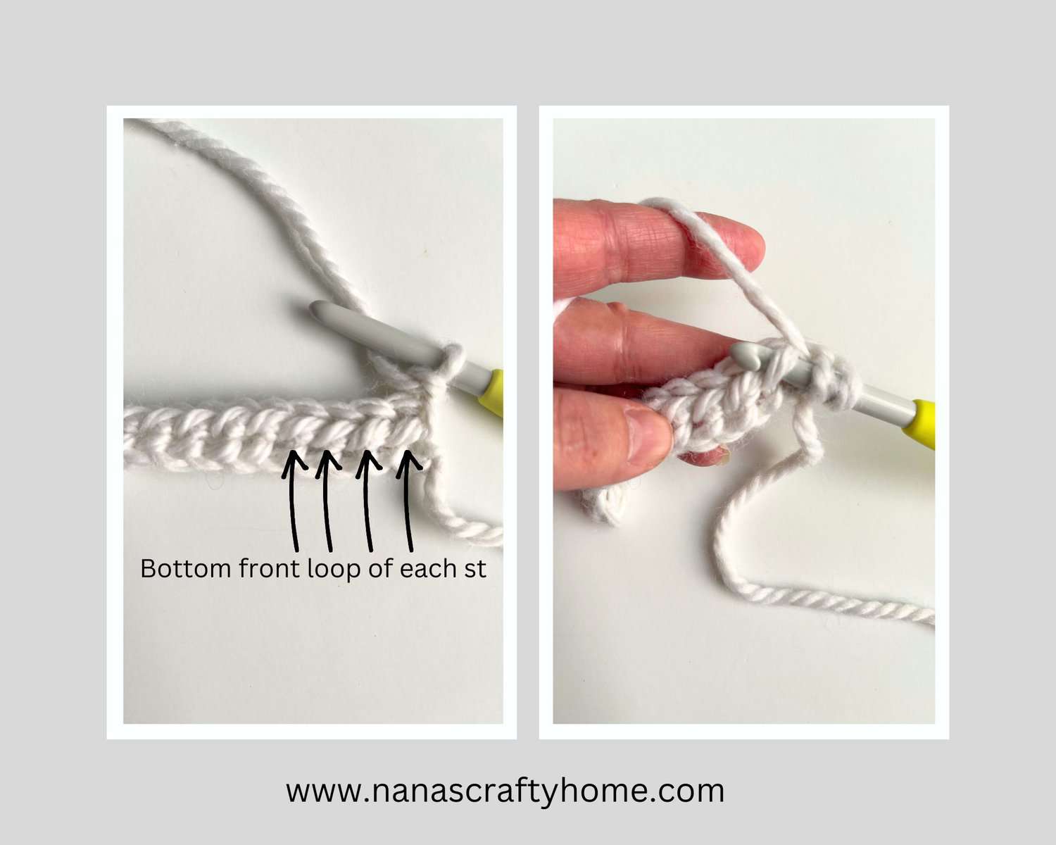 stitch placement for the Cherish Hat pattern