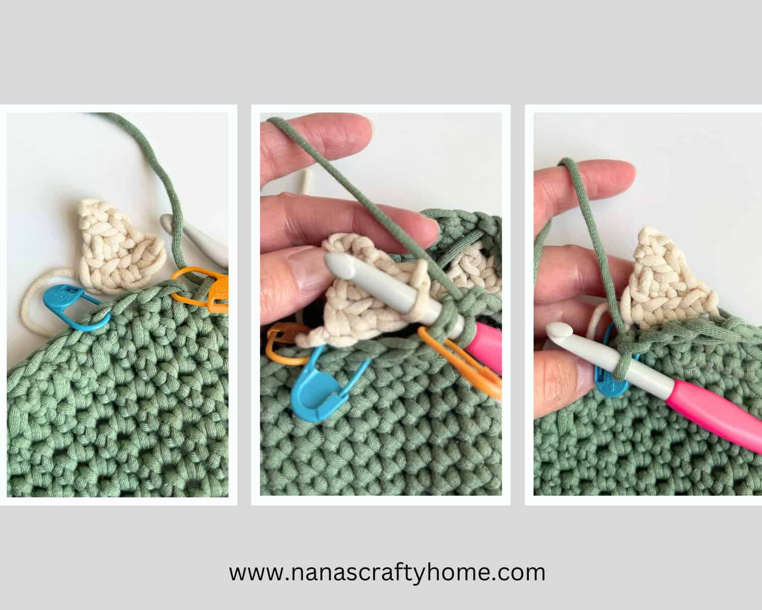 monster crochet teeth water bottle holder process