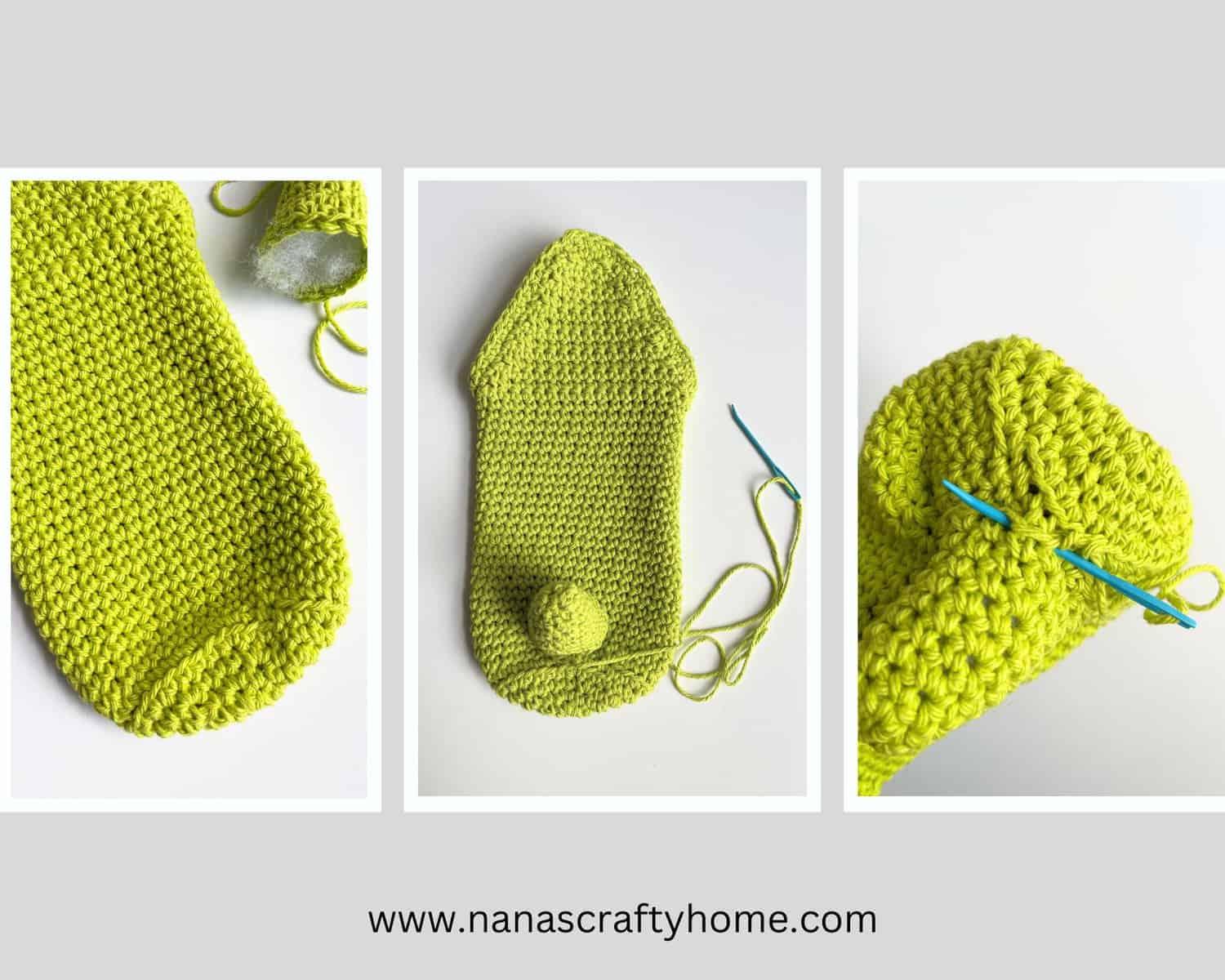 sew tail on monster bottle holder