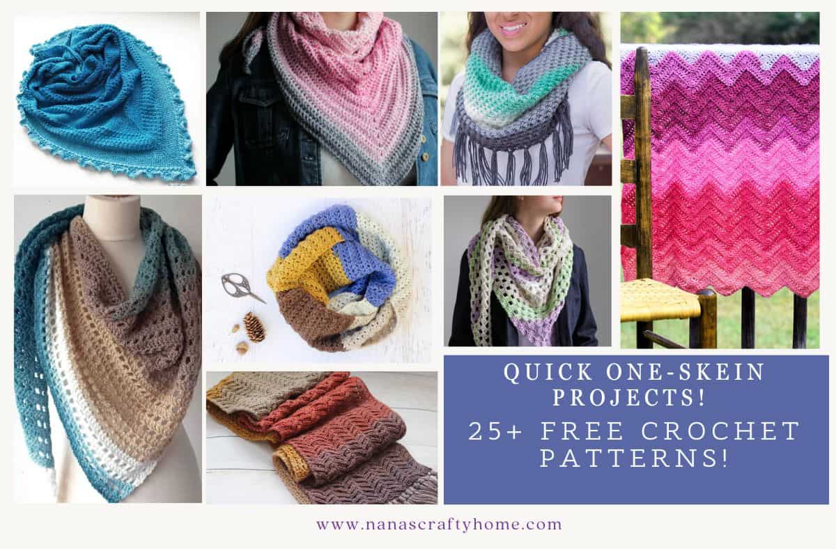 25+ Quick One Skein Crochet Patterns