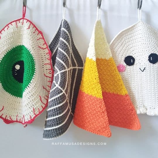 Halloween Dishcloths by Raffamusa