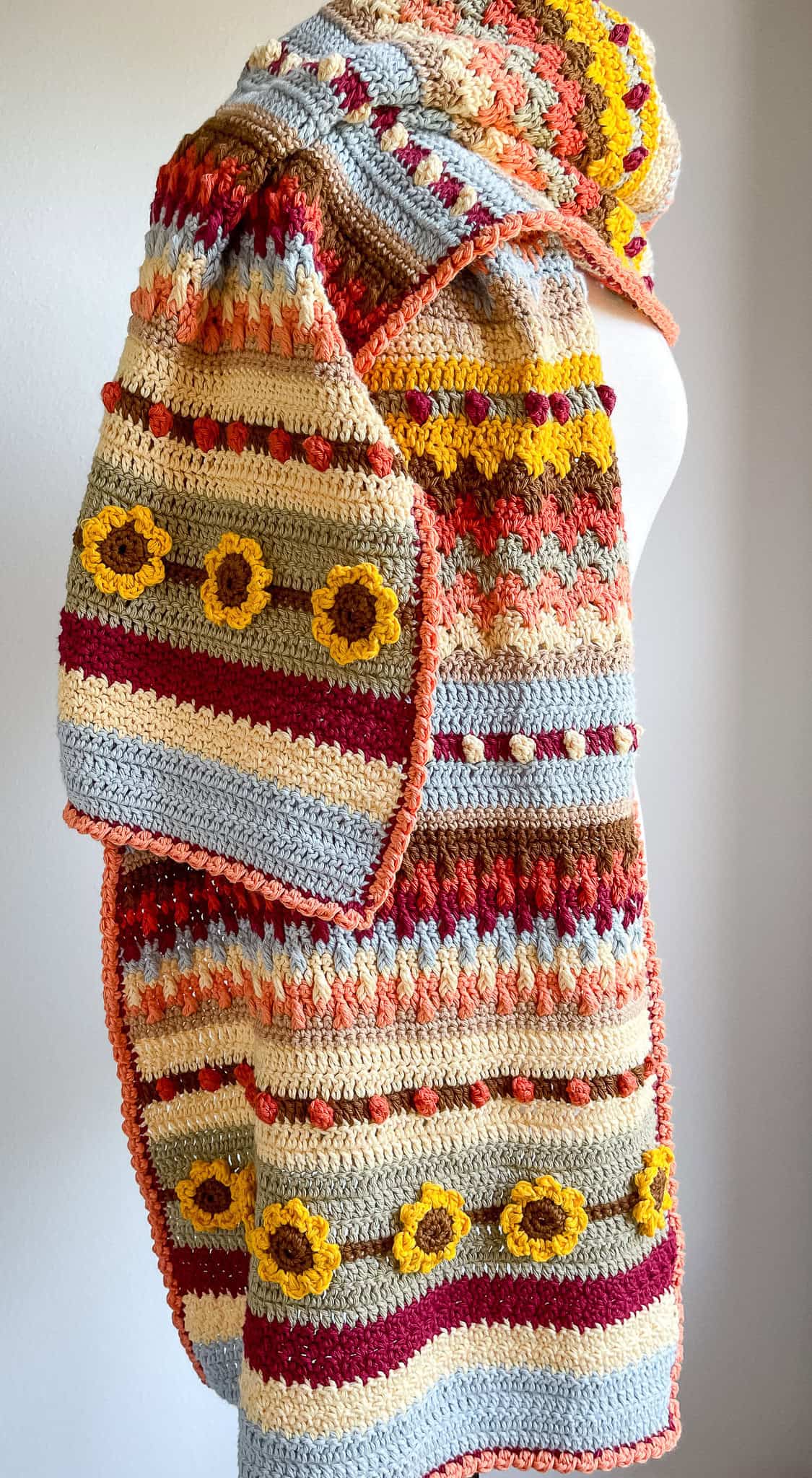 crochet fall shawl pattern