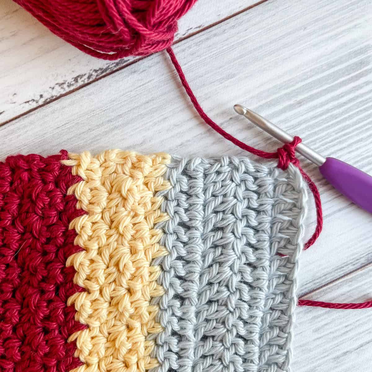 sc edge for Autumn Rhapsody Shawl