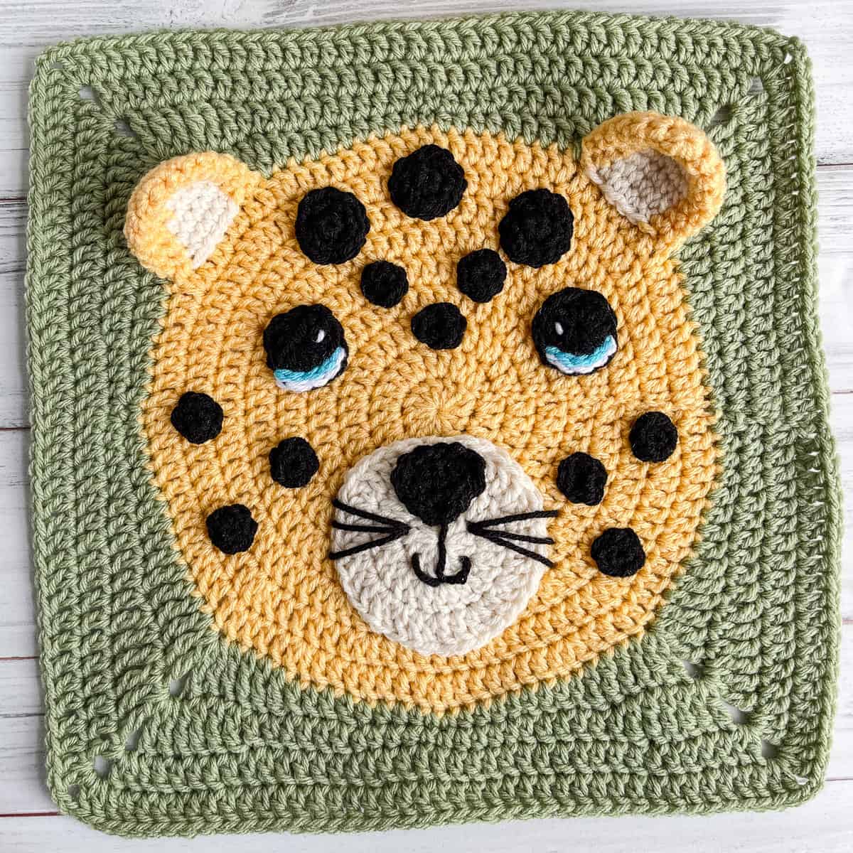Leopard Square crochet pattern