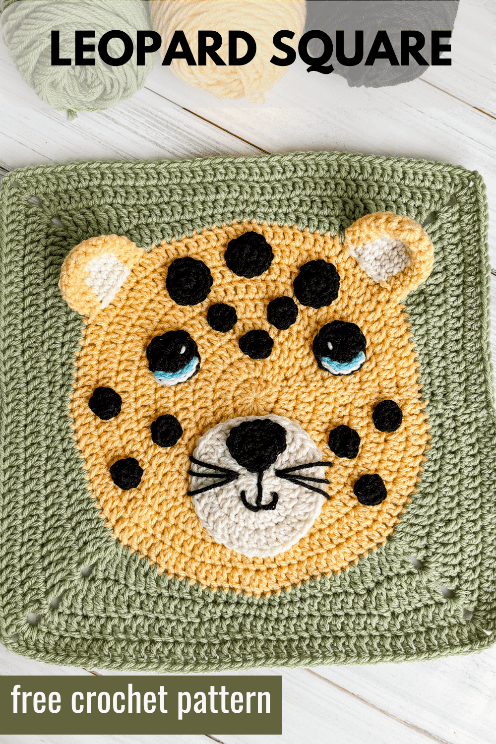 Crochet Leopard Square