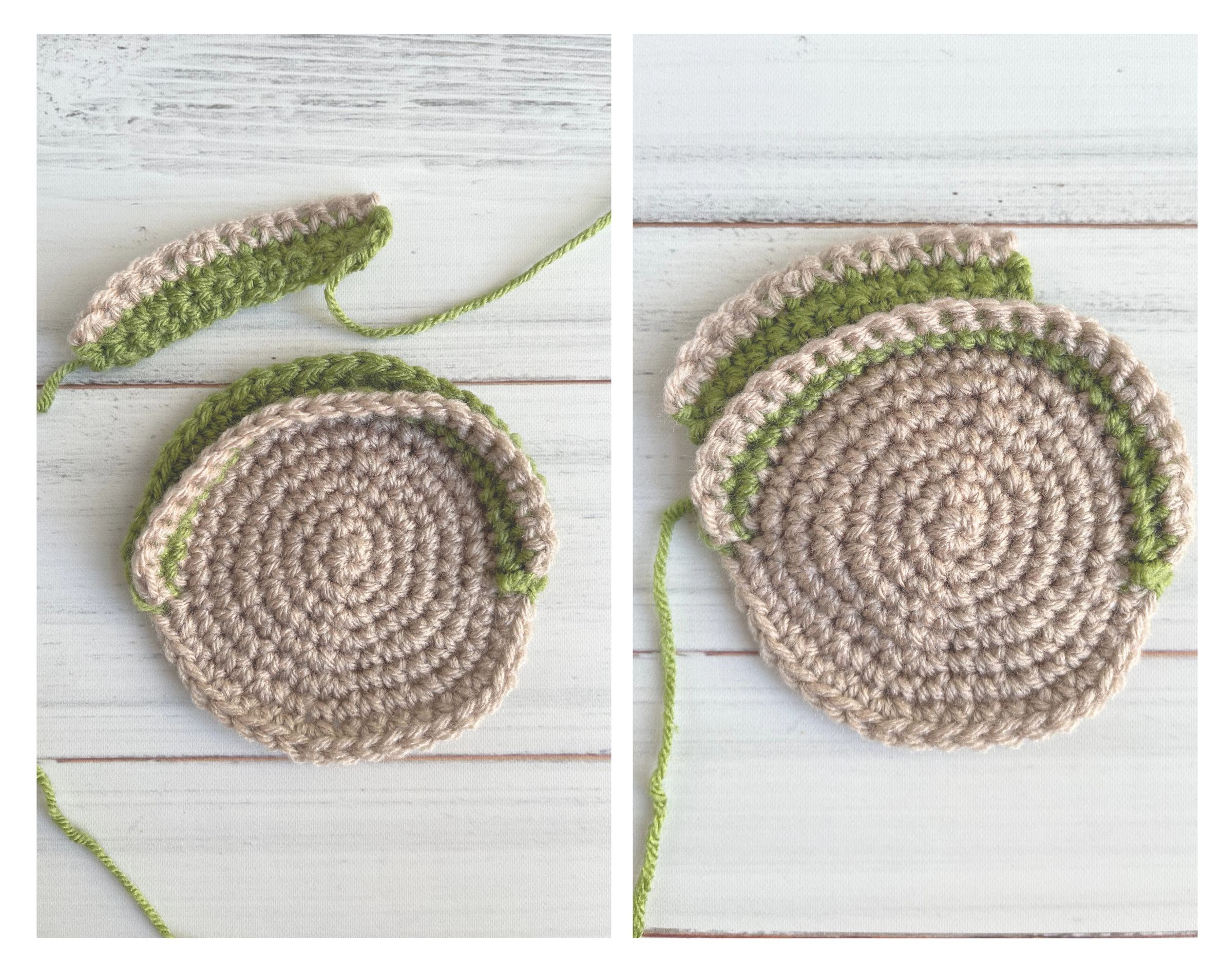 add crown of hat to top of scarecrow