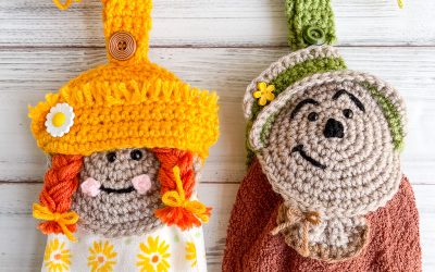 Crochet Scarecrow Patterns | Fall Crochet Towel Toppers