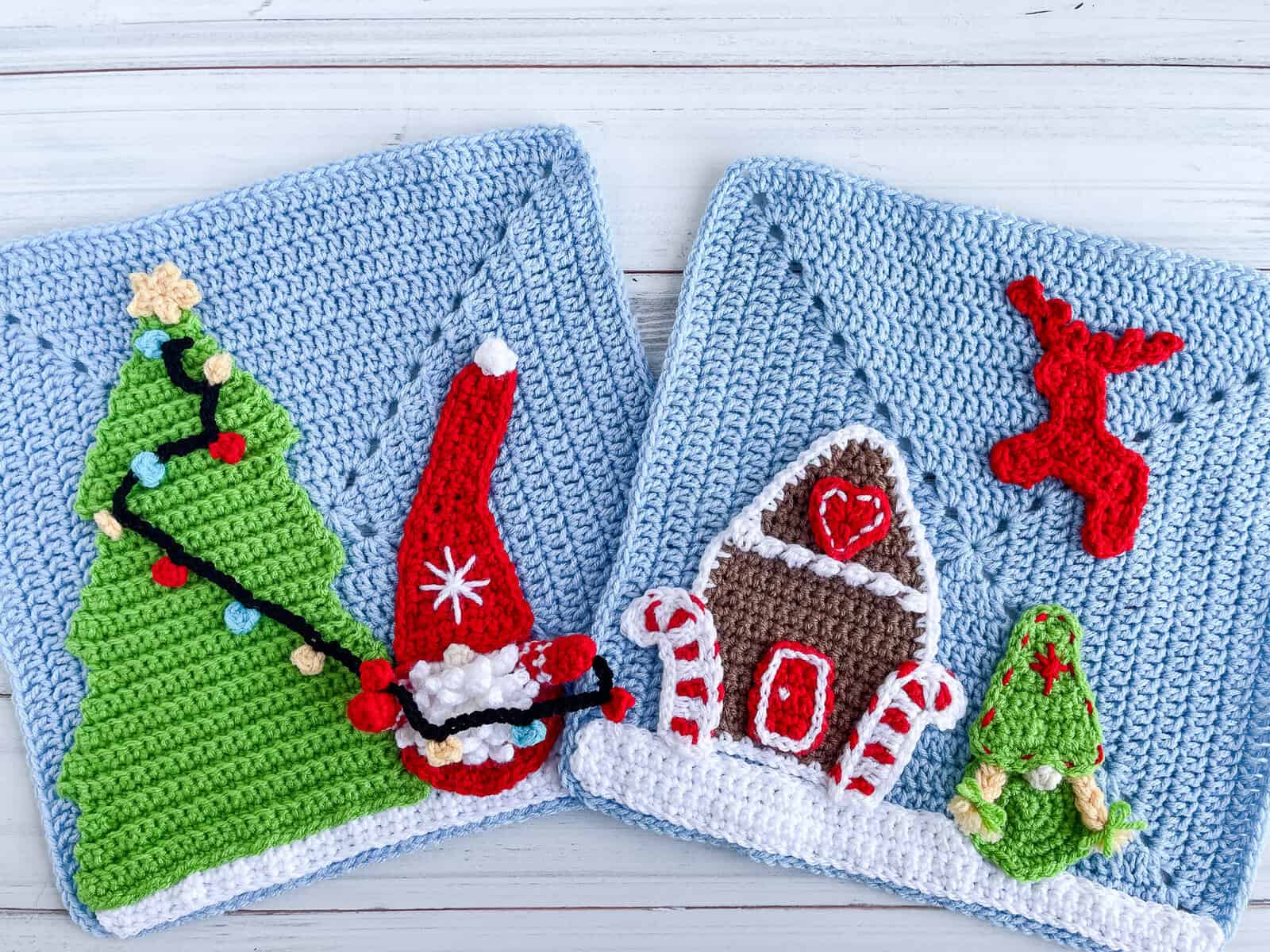 Christmas Gnome Crochet Pattern Blanket
