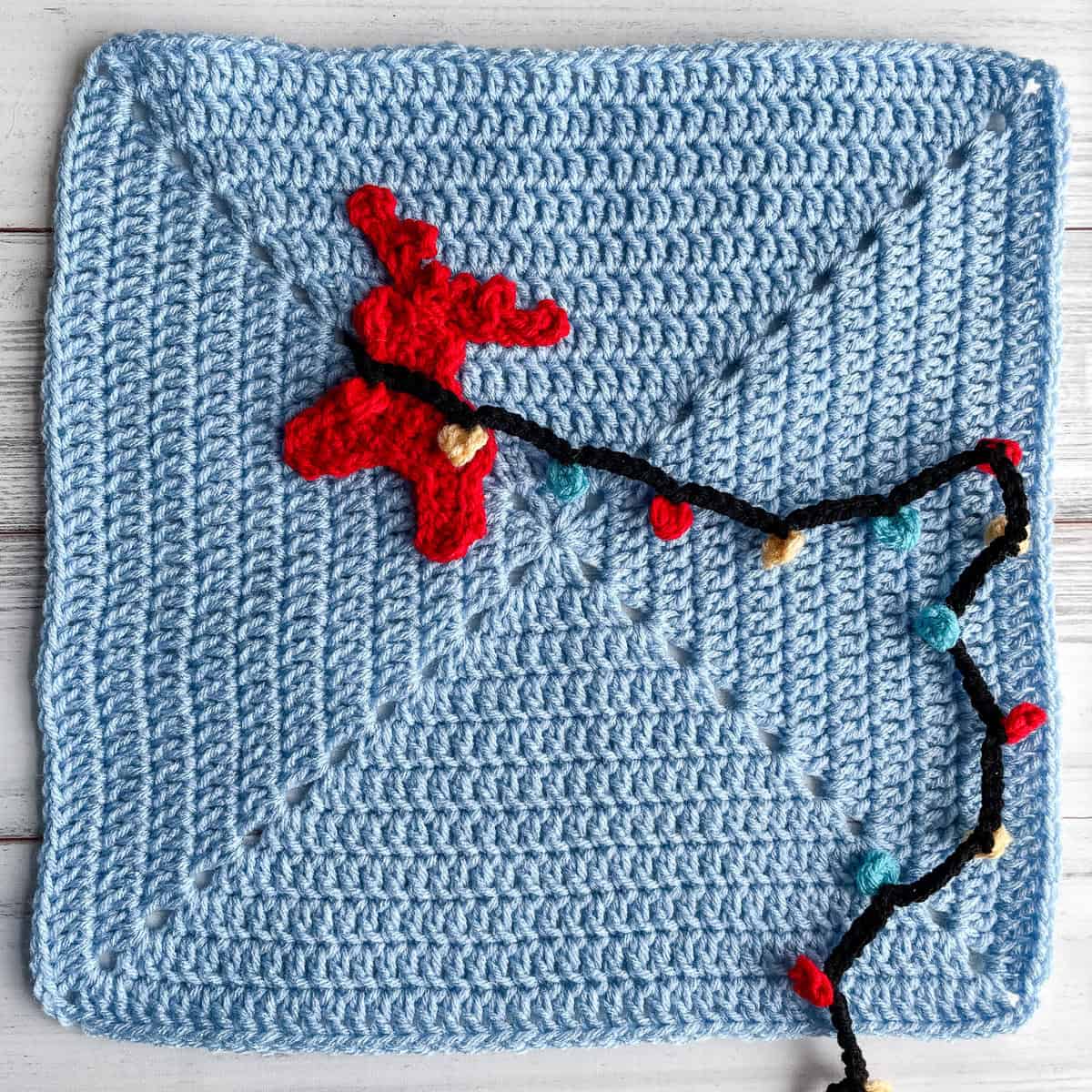 Christmas Gnome Blanket Square #4