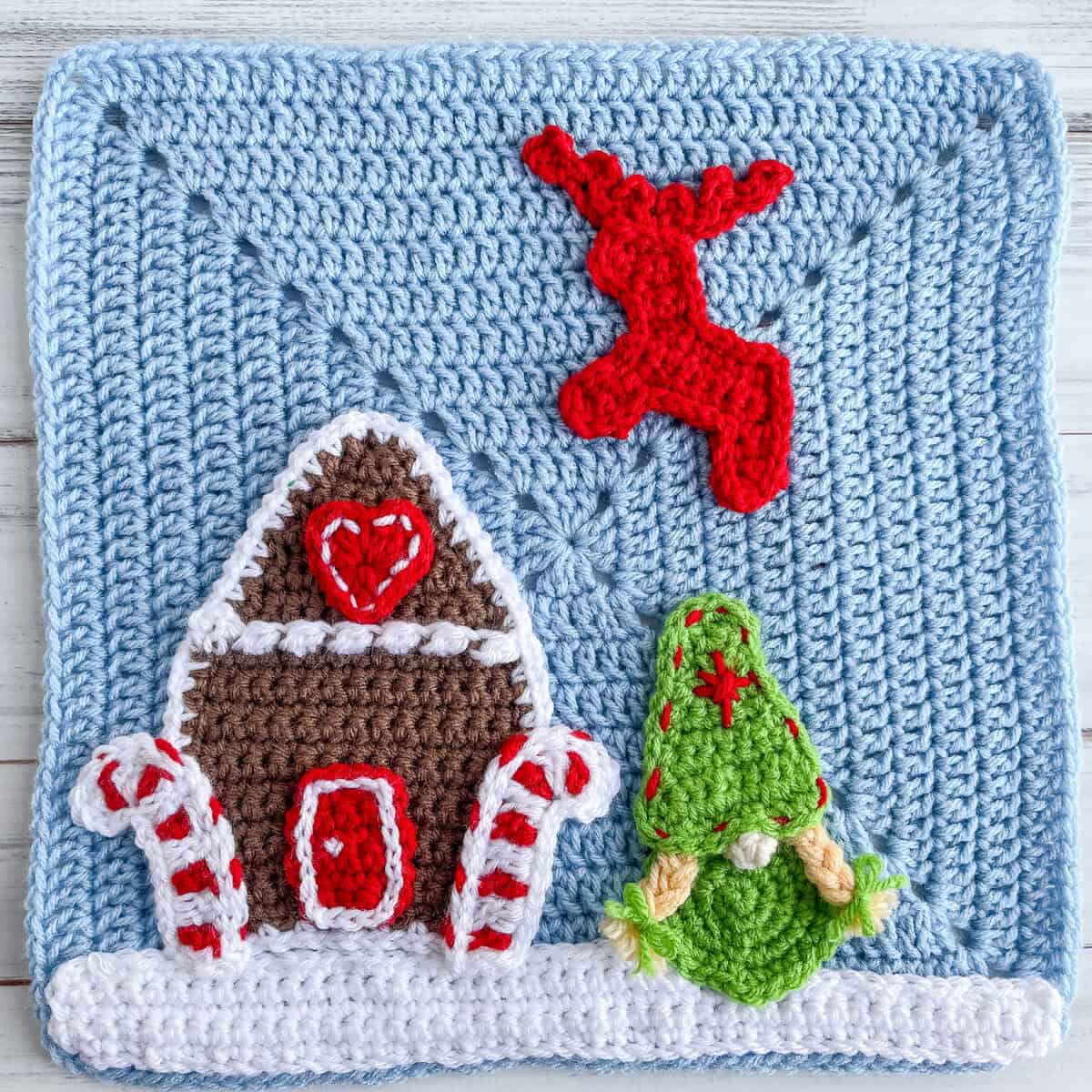 Christmas Girl Gnome Square #2