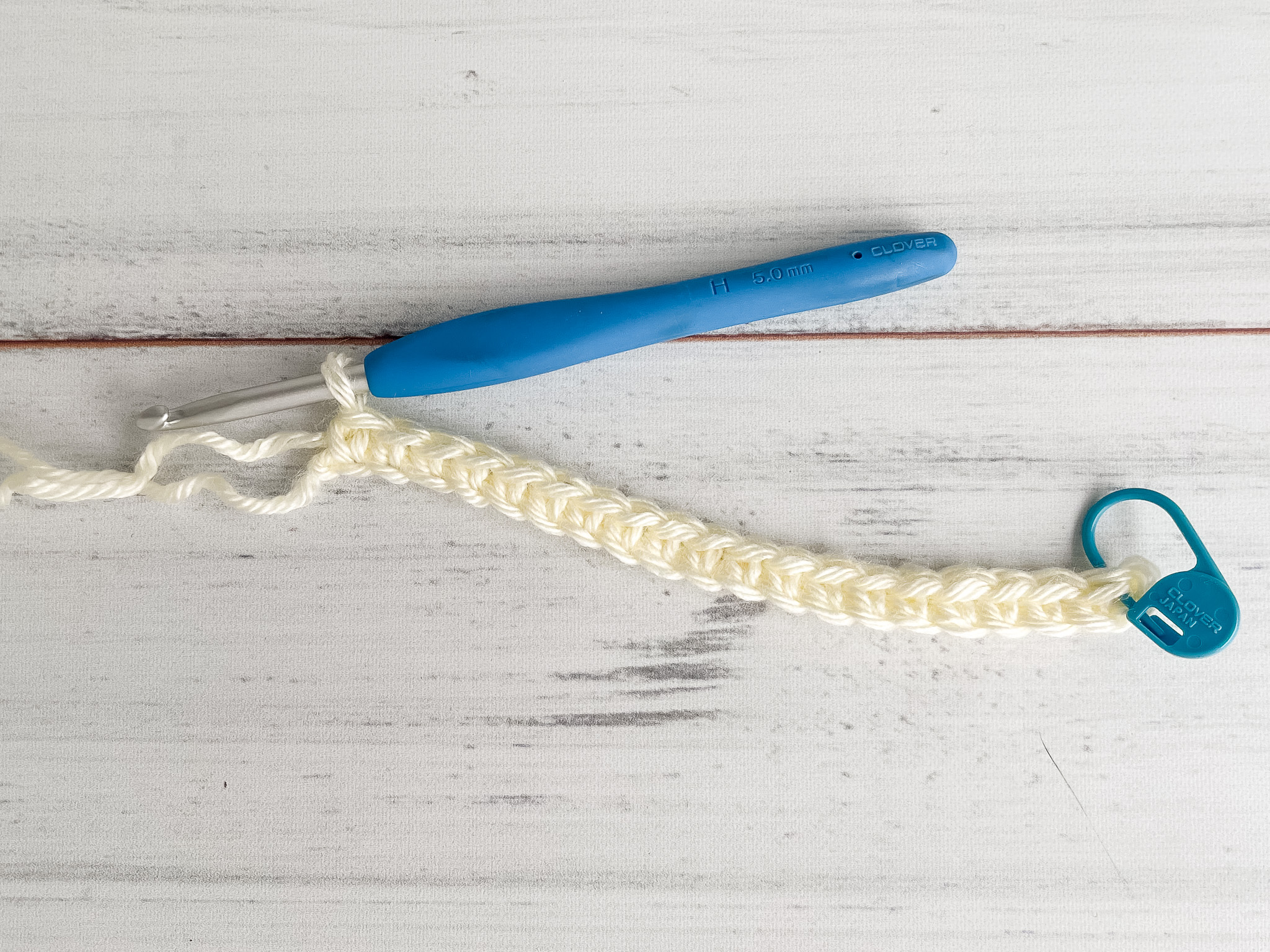 DC All Day Rectangle Blanket row 1 process