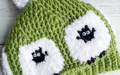 Lamb Crochet Hat | Color Work Hat in 3 sizes!