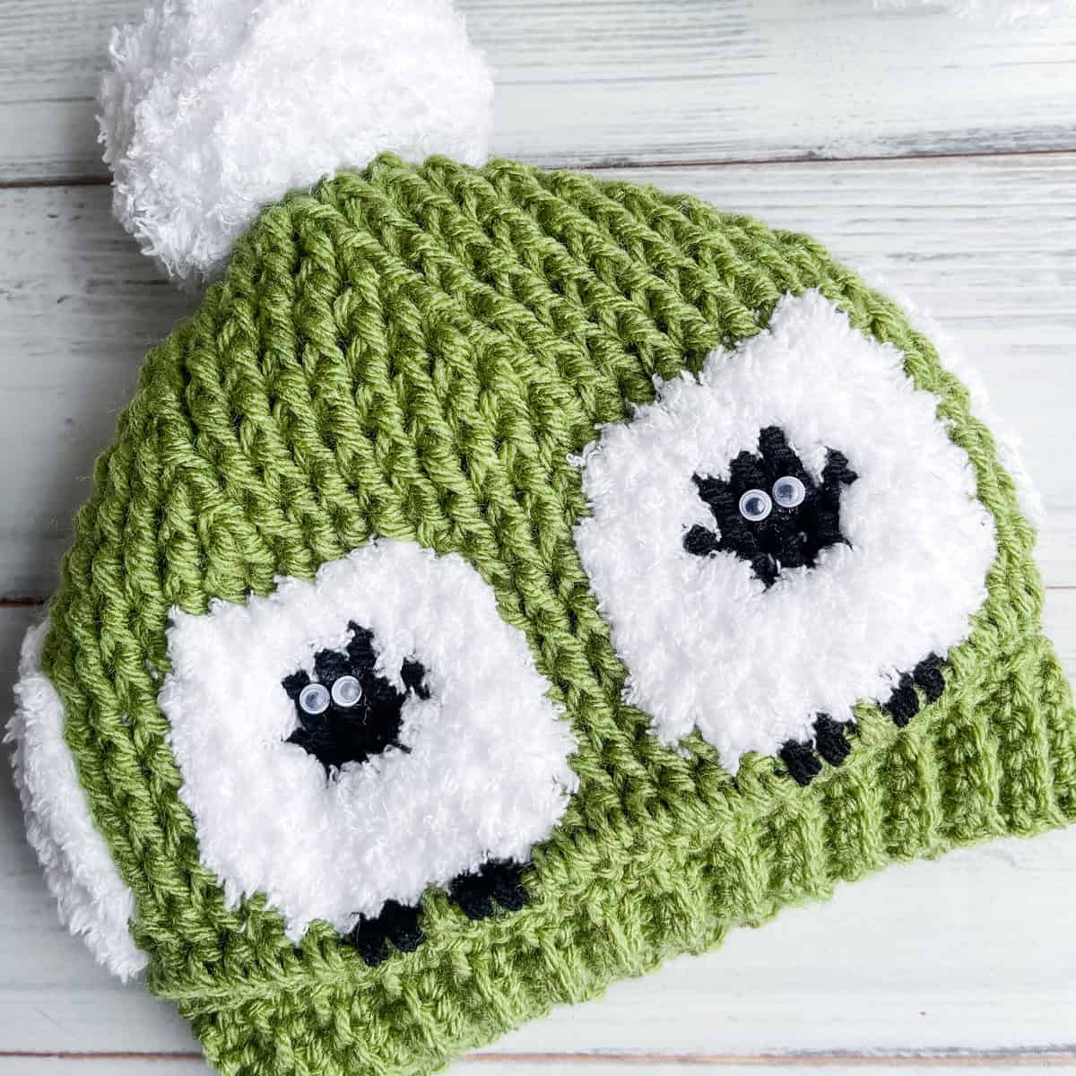 Lamb Crochet Hat Free crochet pattern