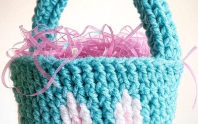 Crochet Easter Basket Pattern | Peek a Boo Bunny