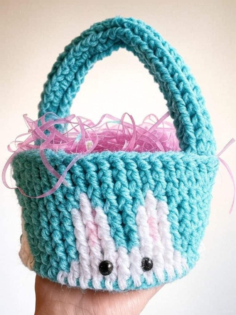Crochet Easter Basket free crochet pattern