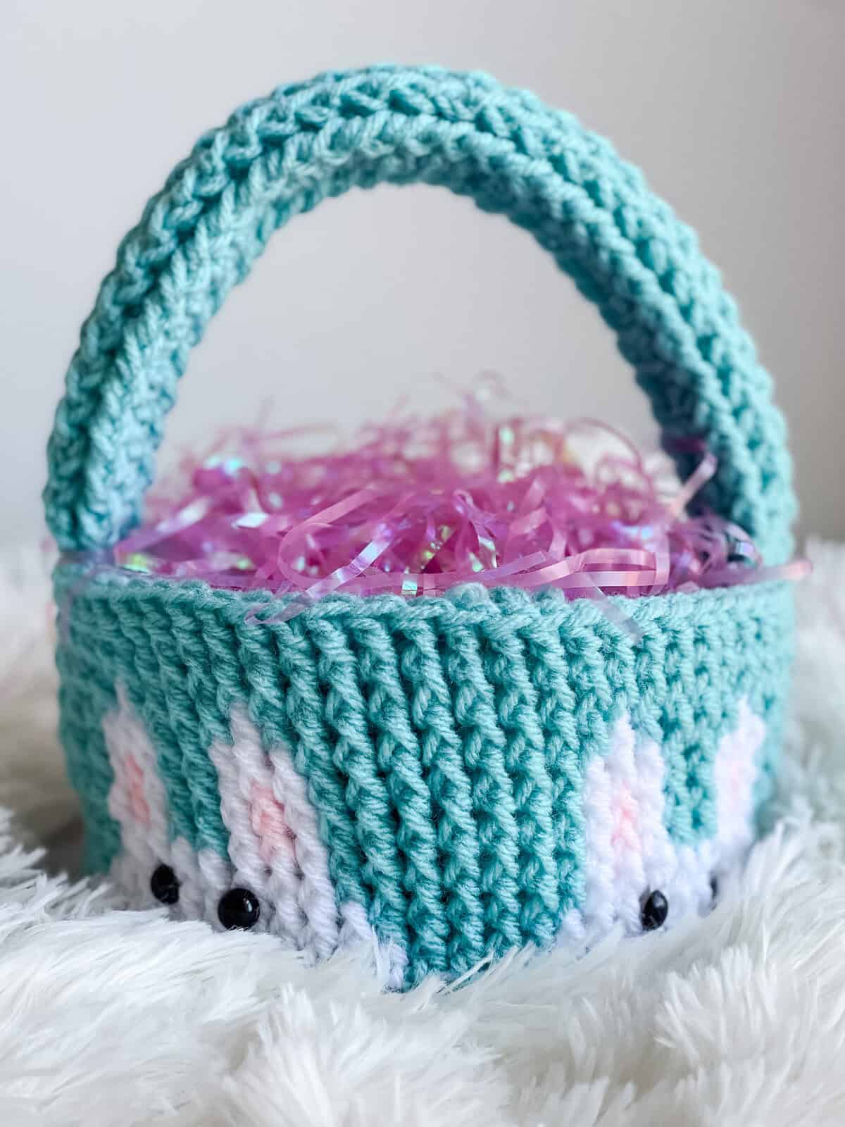 Crochet Easter Basket free crochet pattern