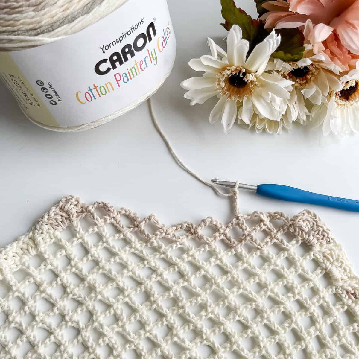 Bonjour Belle Summer Poncho free crochet pattern