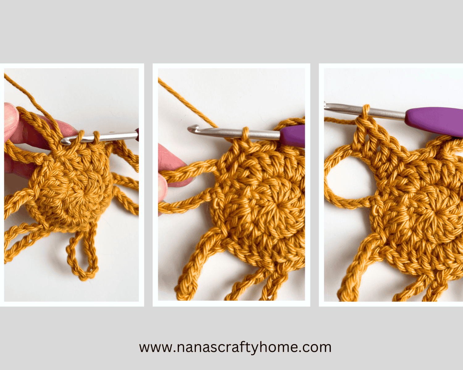 Flower Power Motif Petal Round Process