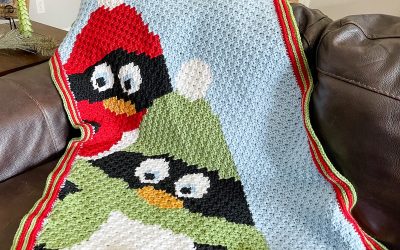 Penguin Crochet Blanket Pattern | Cozy Winter C2C Throw