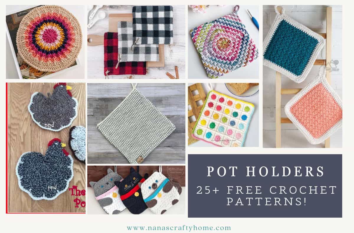 free crochet pot holder patterns