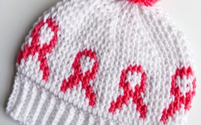 Crochet Cancer Beanie: Free Cancer Ribbon Hat Pattern
