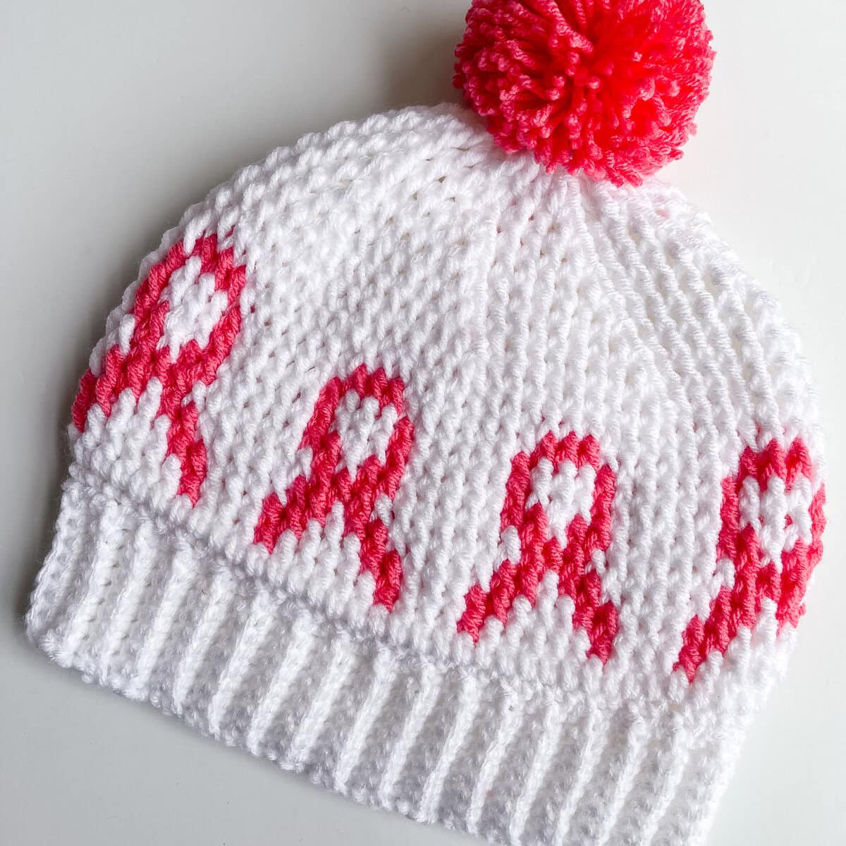 Crochet Cancer Beanie Hat Cancer Ribbon Awareness Hat pattern