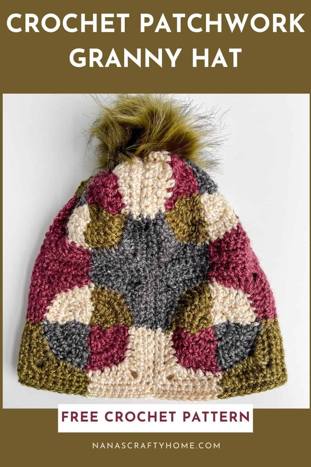 crochet patchwork hat pattern