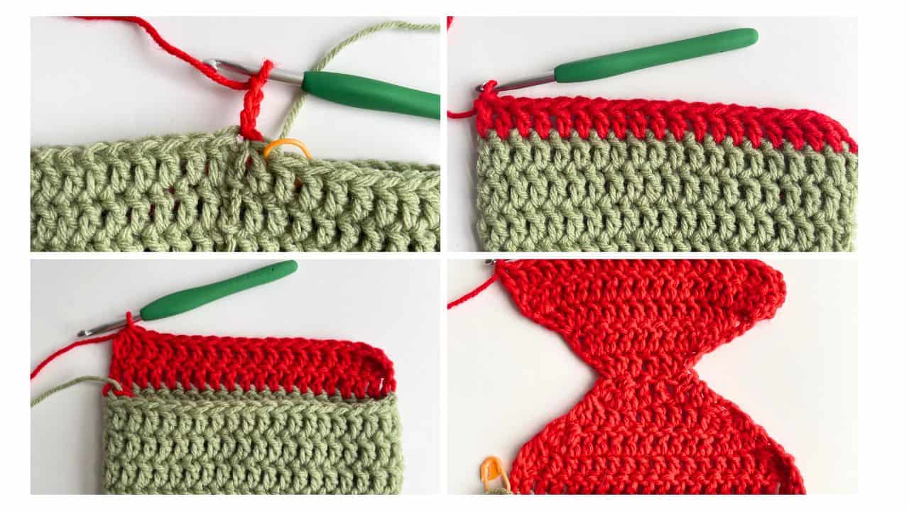 Classic Christmas stocking heel process