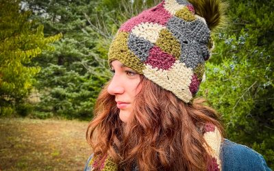 Crochet Patchwork Hat Pattern | Granny Square Hat for Fall!