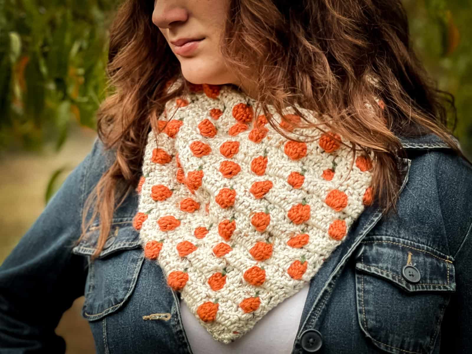 crochet pumpkin cowl free pattern