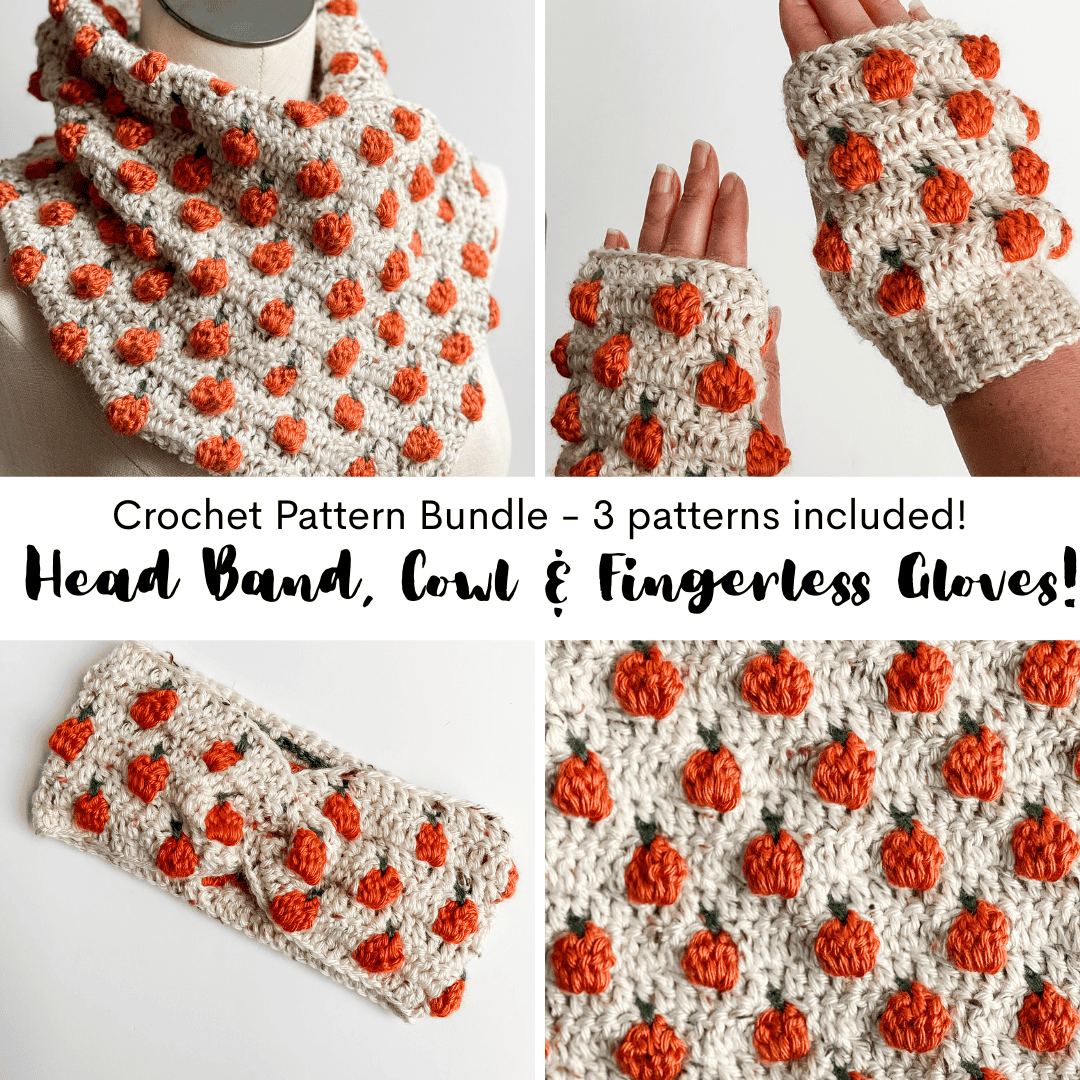 Pumpkin Patch crochet pattern bundle set graphic
