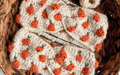 Crochet Pumpkin Headband | Free crochet pattern